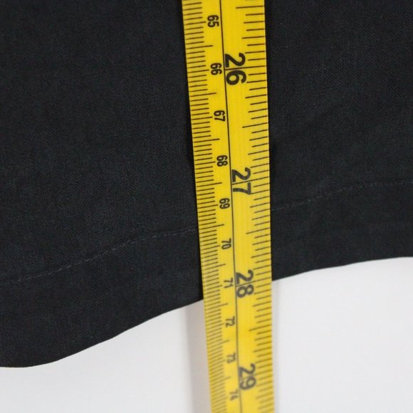 Vintage Silk Land Blouse Top Womens Black Button Front Long Sleeve Size Small S - Picture 9 of 9